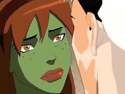 Superman with huge dick throat-fucks