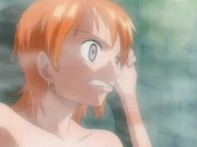 Nami from One Piece Hentai in extended bath scene