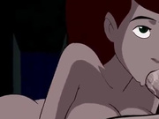 Gwen Tennyson's ass and mouth