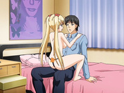 Horny romance anime video with uncensored big tits, group scenes