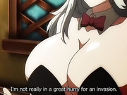 Horny fantasy anime movie with uncensored big tits, group, lesbian scenes