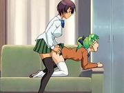 Incredible romance anime video with uncensored futanari, group scenes