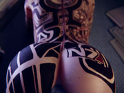 Asshole monster, Jack and Liara by Scrappy.coco