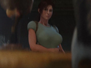 Wet monster domination - Lara Croft: Sacred Beasts 2 part 2 by RadeonG3D