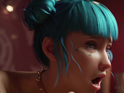 Blue Moon hot cumshot by Rescrast