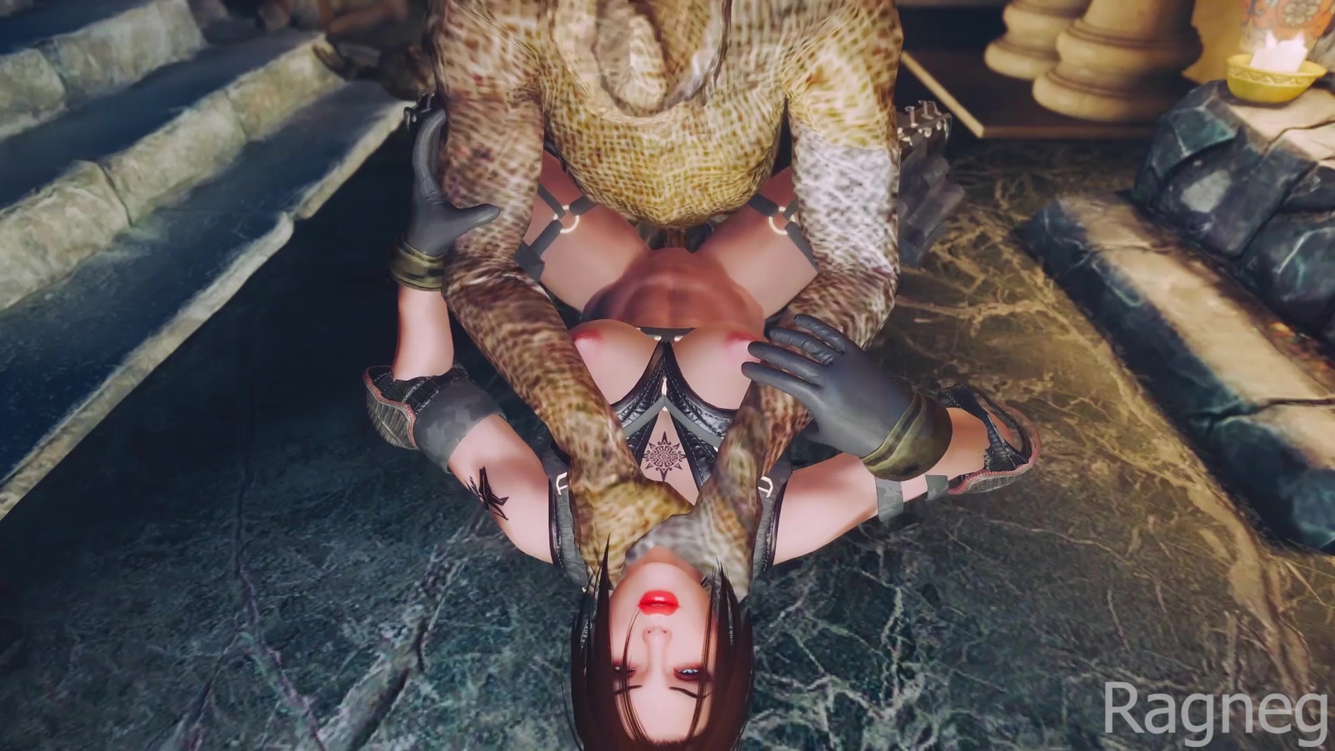 The raw power of a monstrous goblin cock filling her