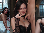 Yennefer and Ciri taking BBC by AiPorn