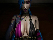 Jinx porn from League of Legends, assembly 2017, part 1
