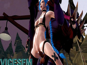 Jinx porn from League of Legends, assembly 2017, part 3