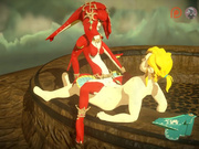 Mipha spend some fun time together