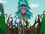 Girl attacked by tentacled monster (Gloriosa Daisy)