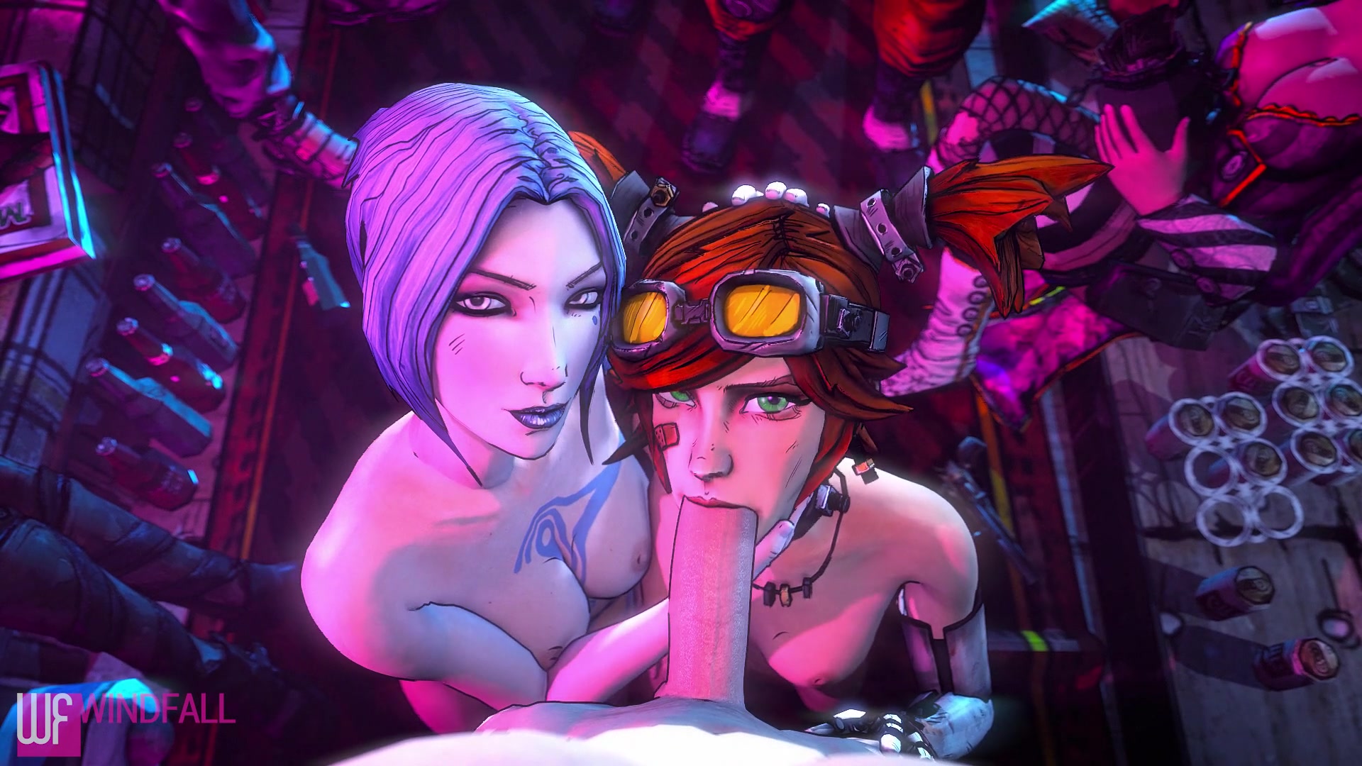 Borderlands Cum Porn - Hot double blowjob / Maya and Gaige from Borderlands at  cartoonvideos24/7.com