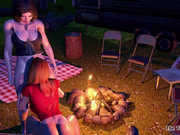 Campfire Memories - Rebel and Vicky by The Terrible Fairy