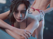 Claire Redfield hardcore cartoon, Resident Evil by Idemi