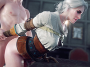 Ciri Bent Over, Witcher by Idemi