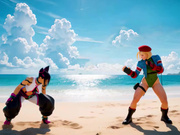 Beach confrontation (Cammy x Juri) by AiPorn